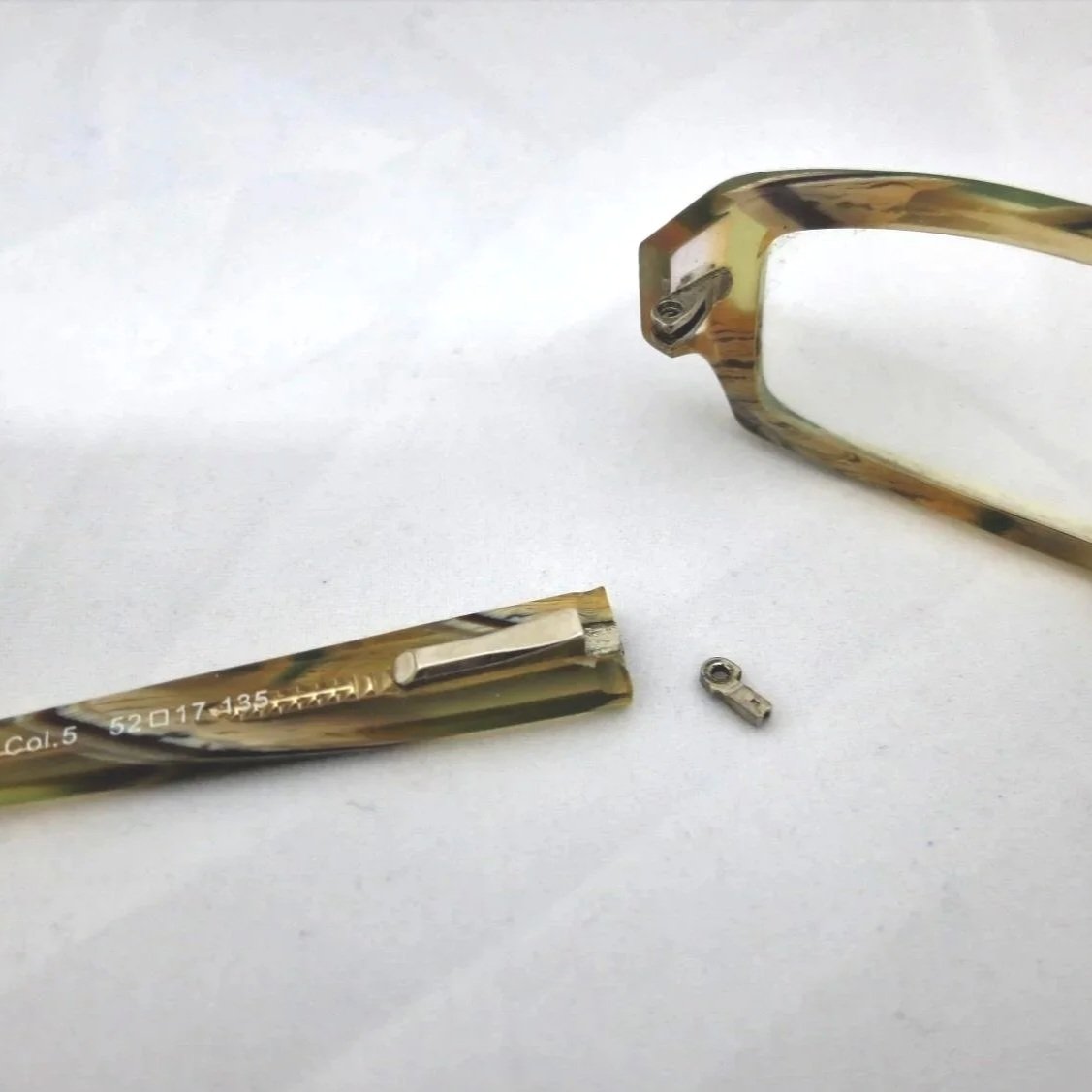 In many cases, there is a way to fix your glasses' broken spring hinge.