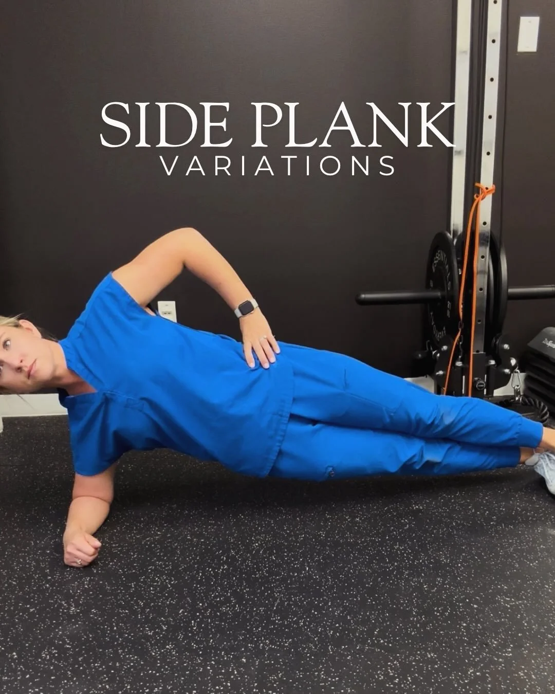 Side planks are SO much more than just a &ldquo;core exercise&rdquo; 👏

Yes, they challenge your trunk, but they&rsquo;re also great for:
✨ Lateral hip strength (hello glute med)
✨ Shoulder stability
✨ Building endurance through the side body
✨ Pelv