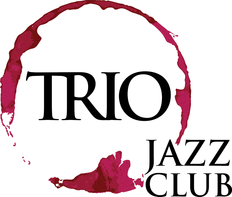 Logo for the TRI0 Jazz Club with a circular red border.