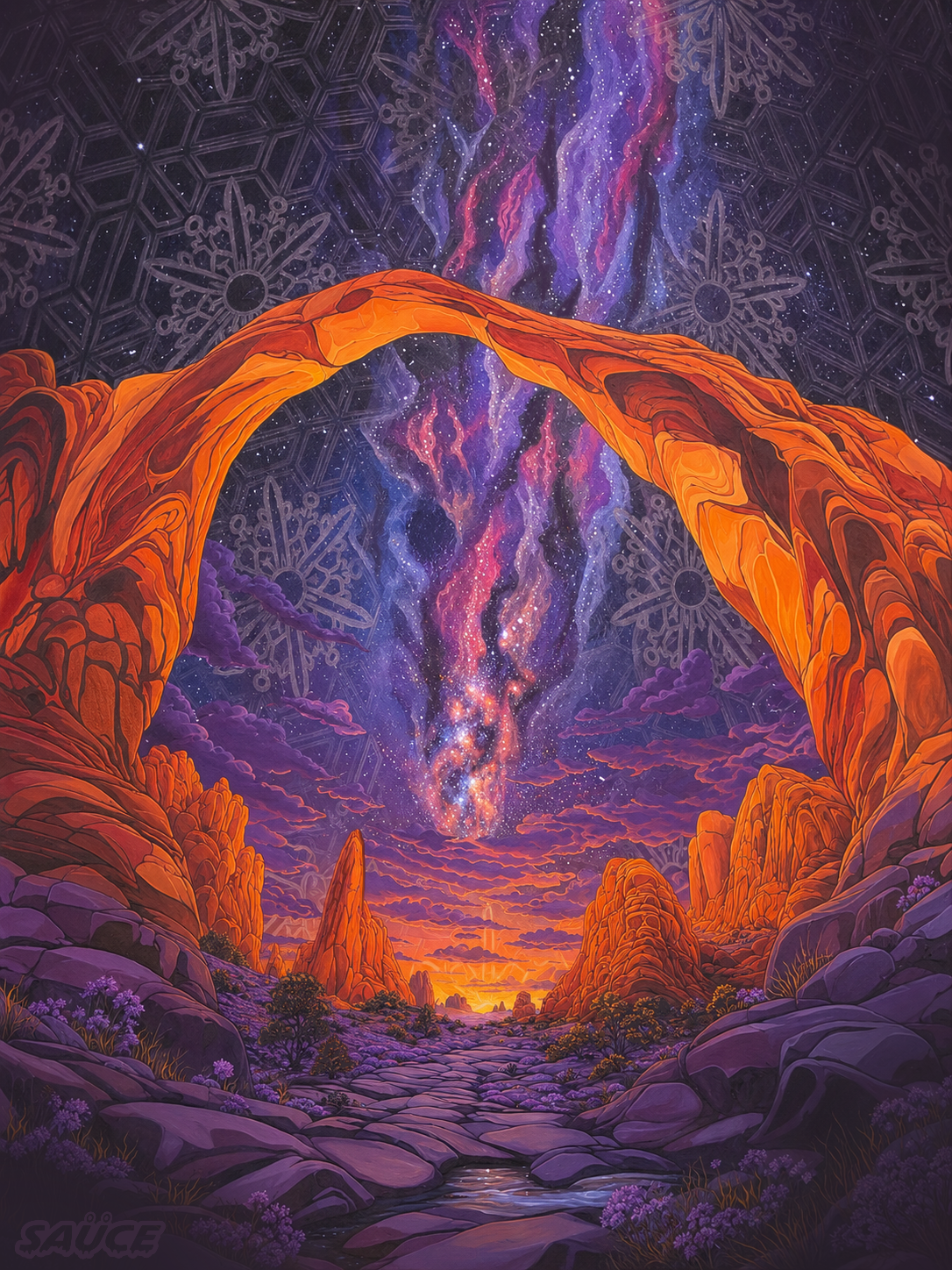 Gateway to the Cosmos - Canvas Print - Framed