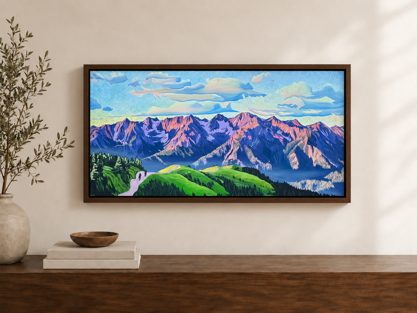 Wasatch Summers - Framed Canvas Print