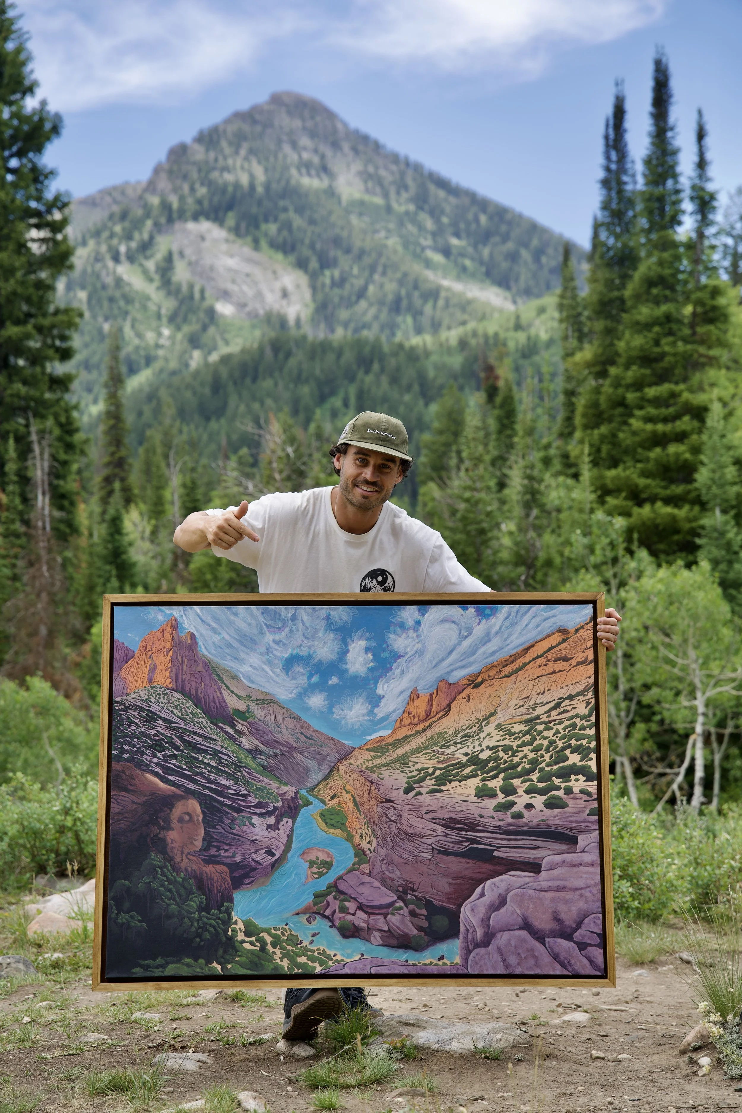THE GATES - Original - 36” x 48” - Framed