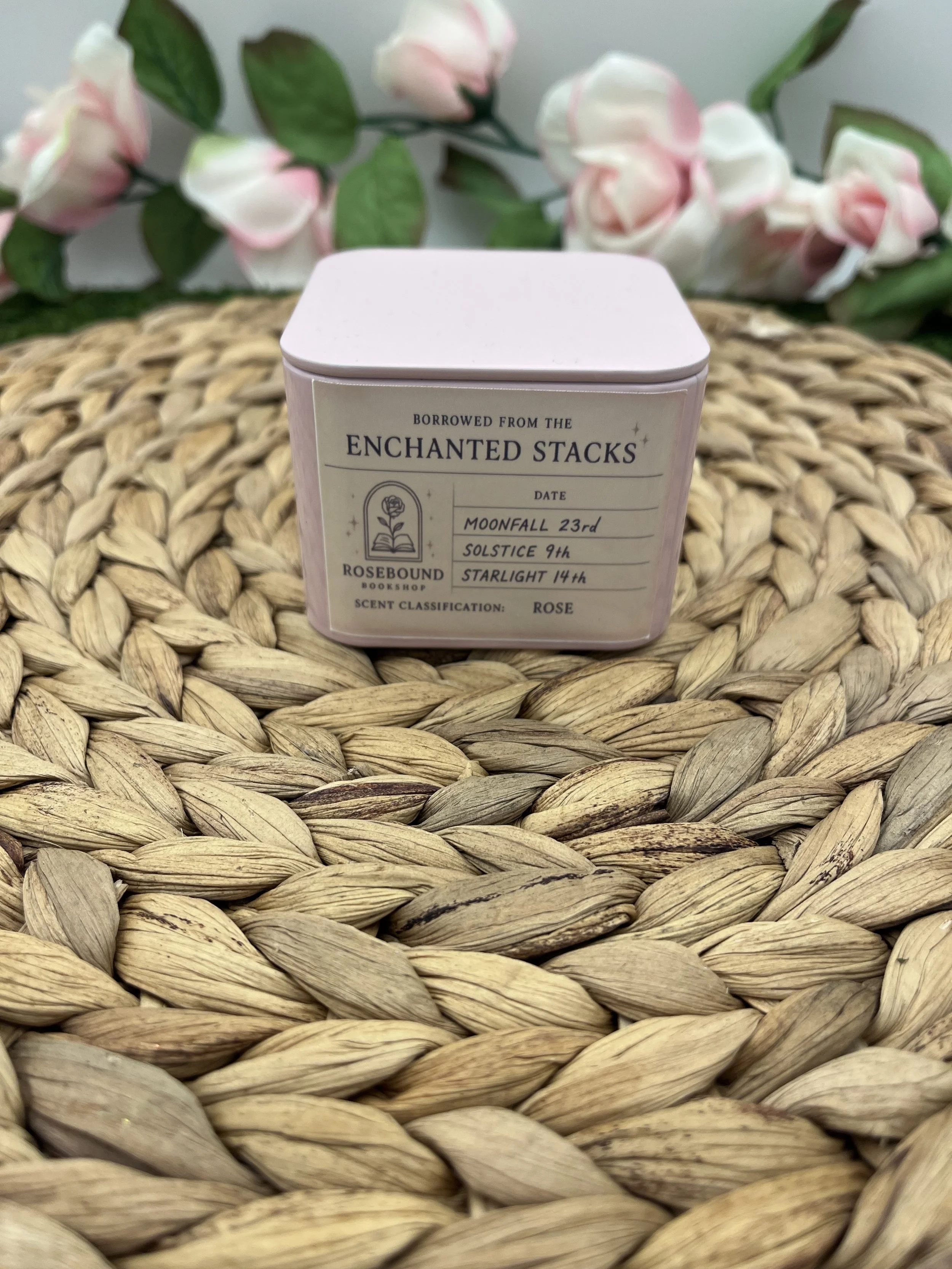 The Rose Bound Book Shop Signature Candle-Rose Scented