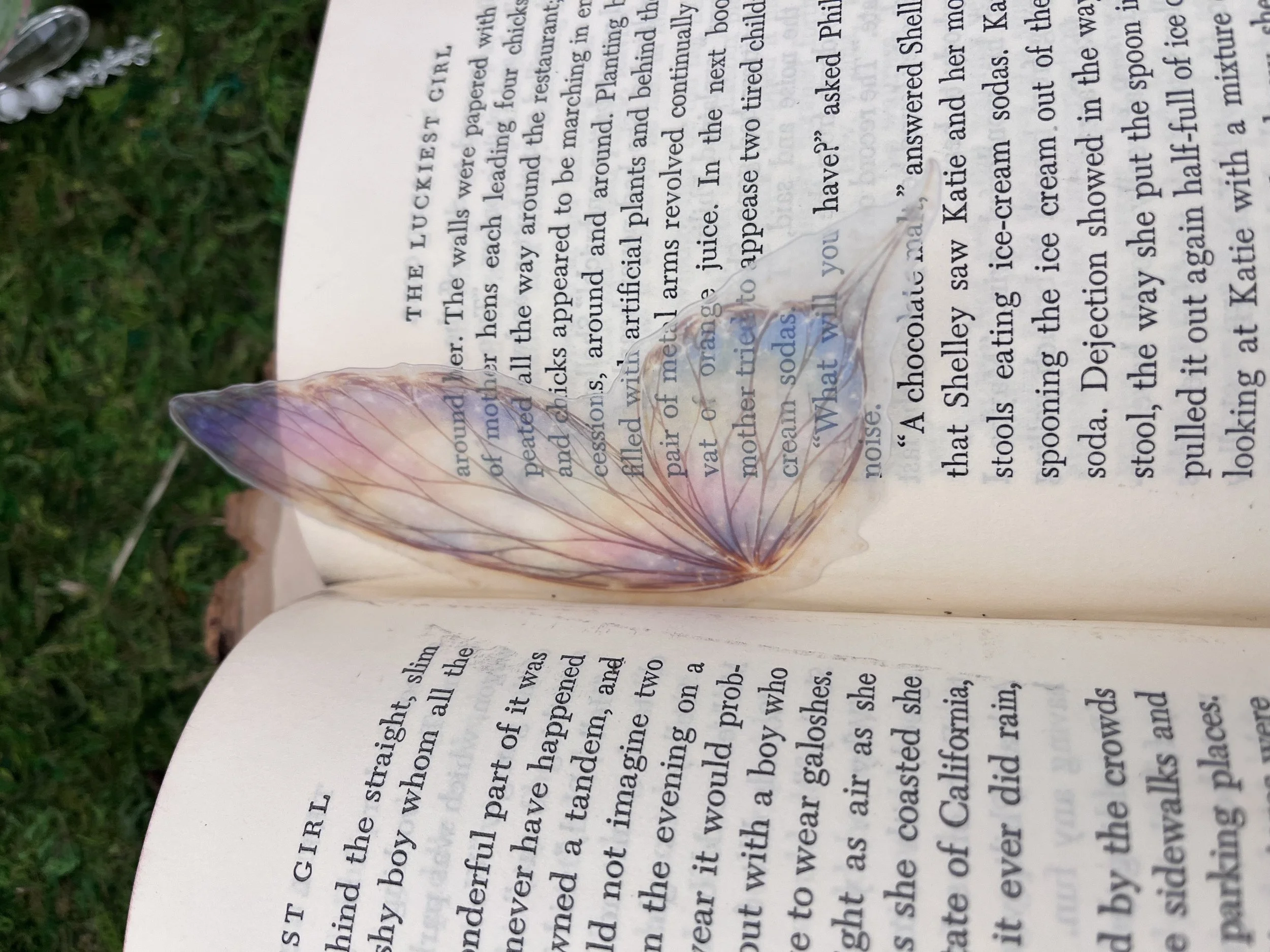 Enchanted Garden Fairy Wing Bookmark