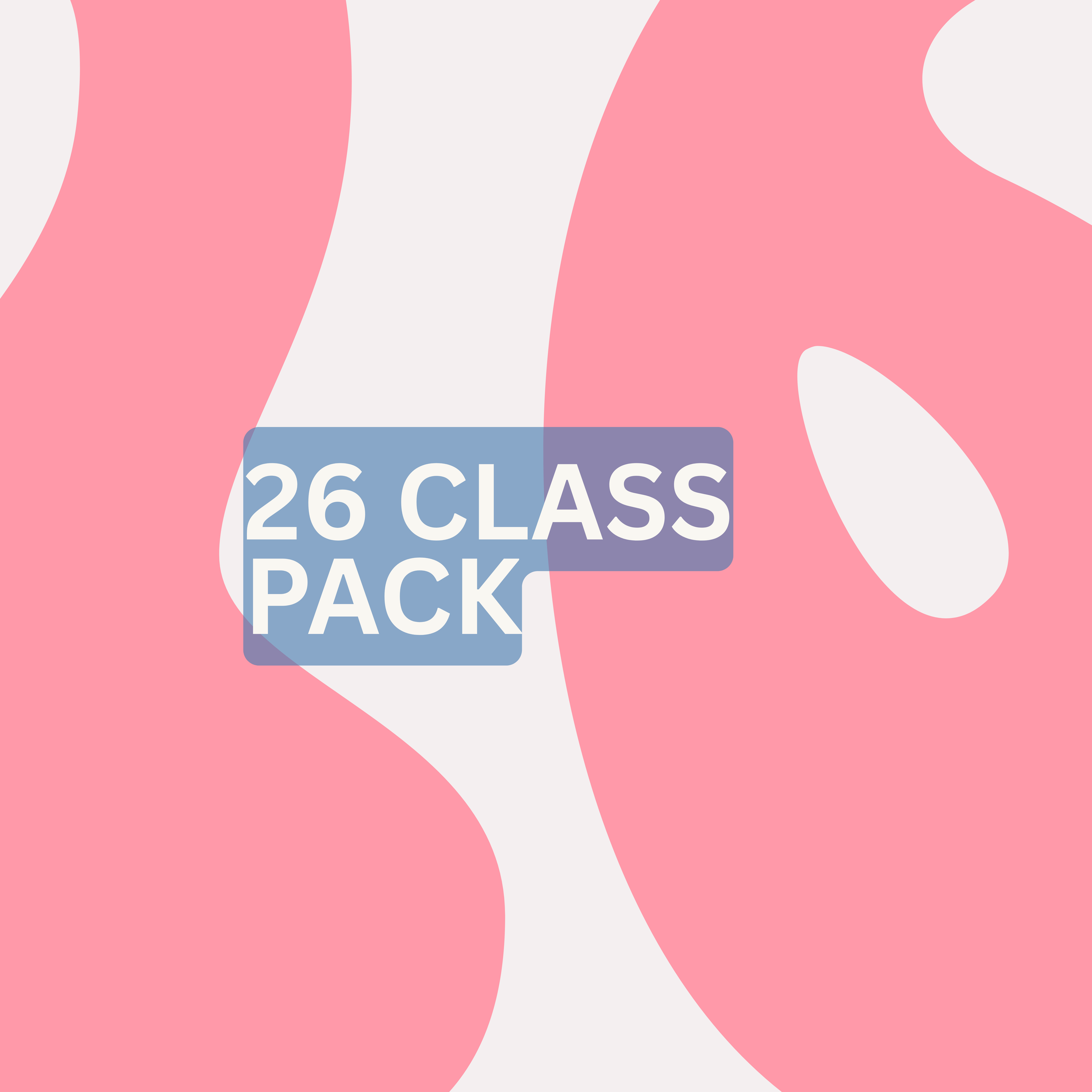 Close-up of a pink and white abstract background with a blue parking sign that reads '26 CLASS PARK' at the bottom.