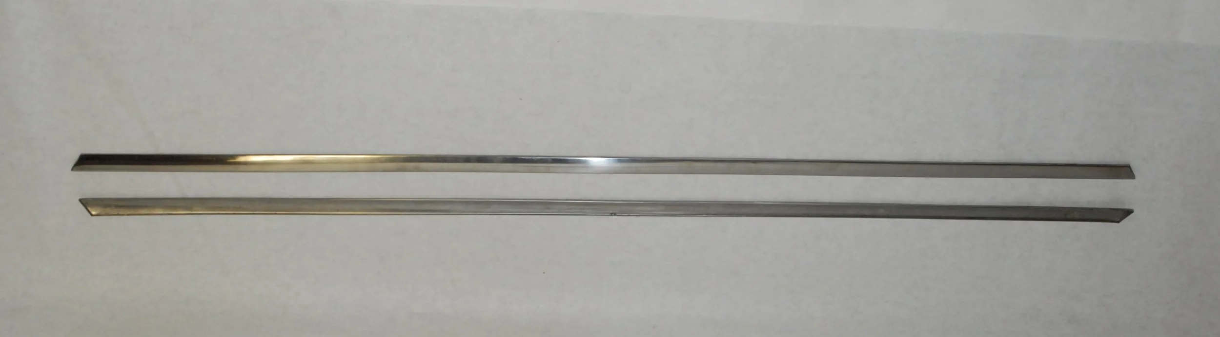 NOS Pair of Front Door Panel Lower Stainless Trim Moldings for 1973-1983 Avanti II, Part 1750141.