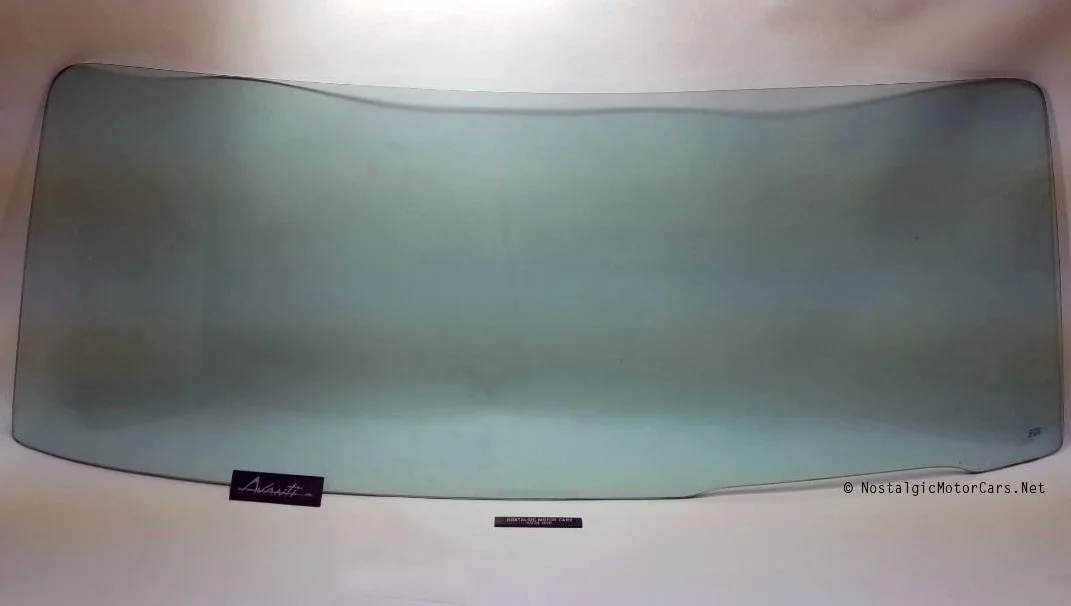 Tinted reproduction windshield for 1963-1985 Studebaker Avanti and Avanti II, Part 1351310