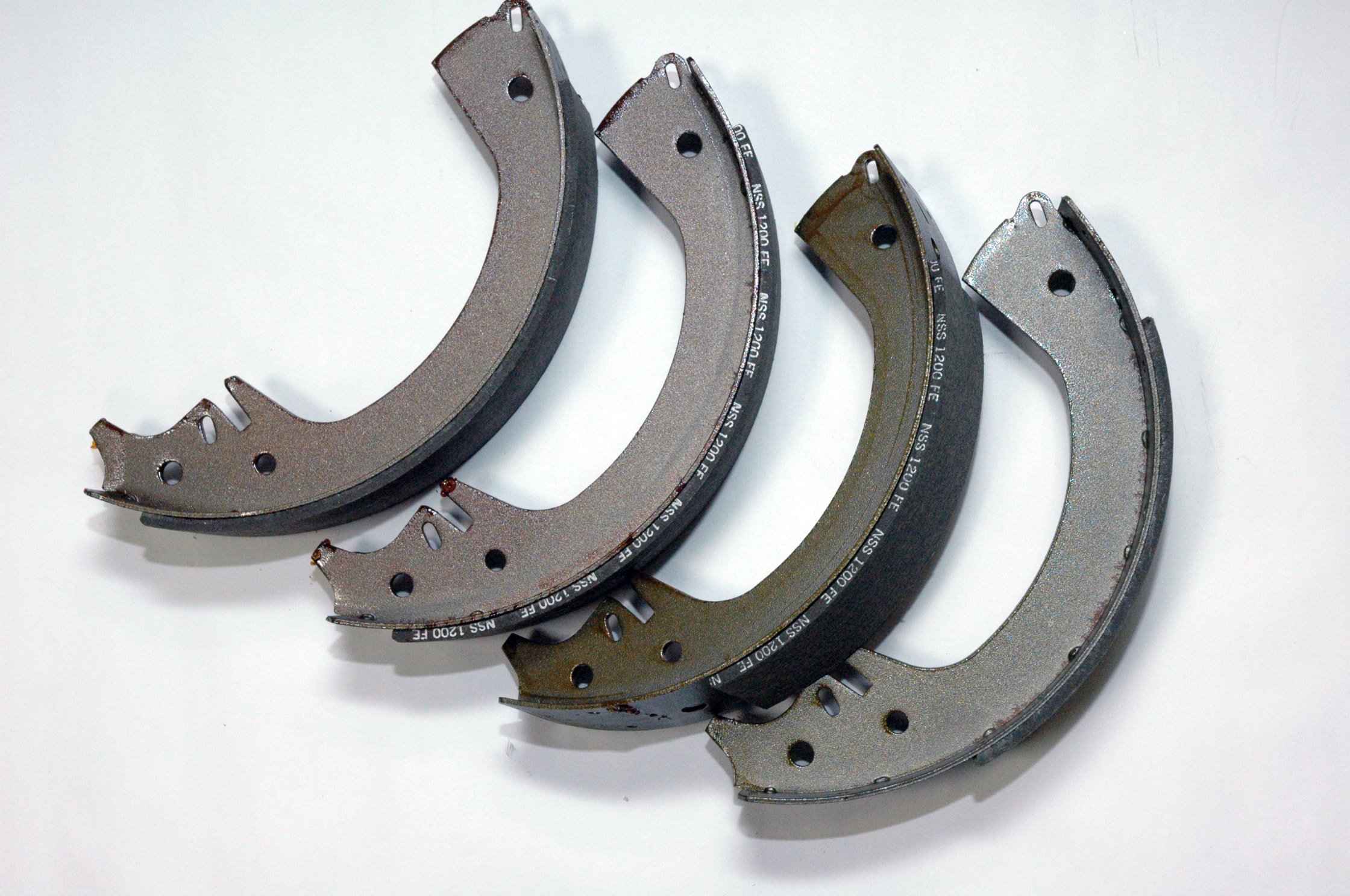Rear Brake Shoe Set for 1963-1971 Studebaker Avanti with eccentric adjusters, Part 1557672