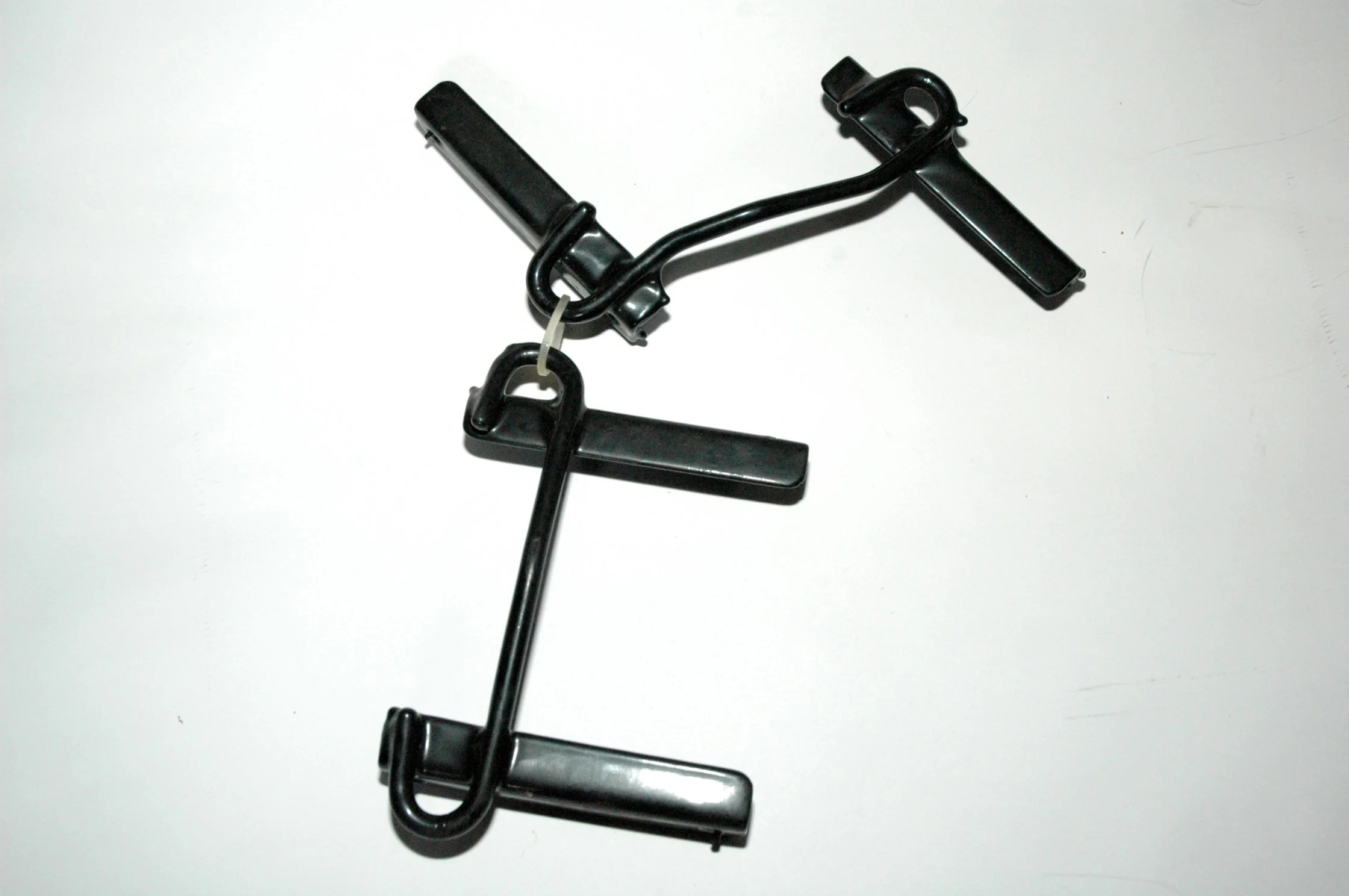 NOS 2-piece battery hold down bracket for early Studebaker Avanti (Before Serial 4892), Parts 1351467 and 1351468
