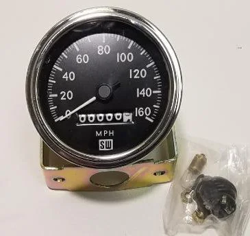 160 MPH Chrome Bezel Speedometer for 1963-1973 Studebaker Avanti, Part 1556098R