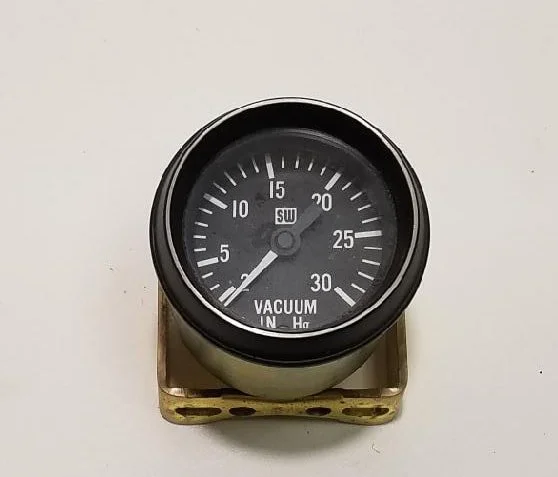 NOS Black Bezel Vacuum Gauge for 1974-1985 Avanti II, Part 1700895