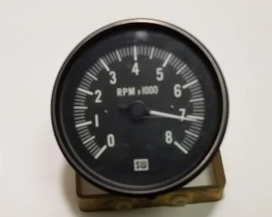 Replacement 0-8000 RPM Tachometer Gauge with Black Bezel for 1974-1985 Avanti II, Part 1701003R.