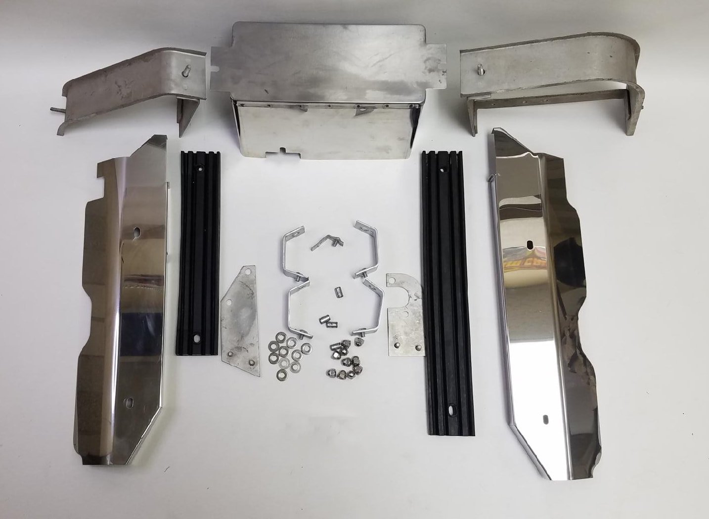 Complete N.O.S. Stainless Steel Ignition Shielding Kit for 1963-1964 Studebaker Avanti and V-8 Engines.