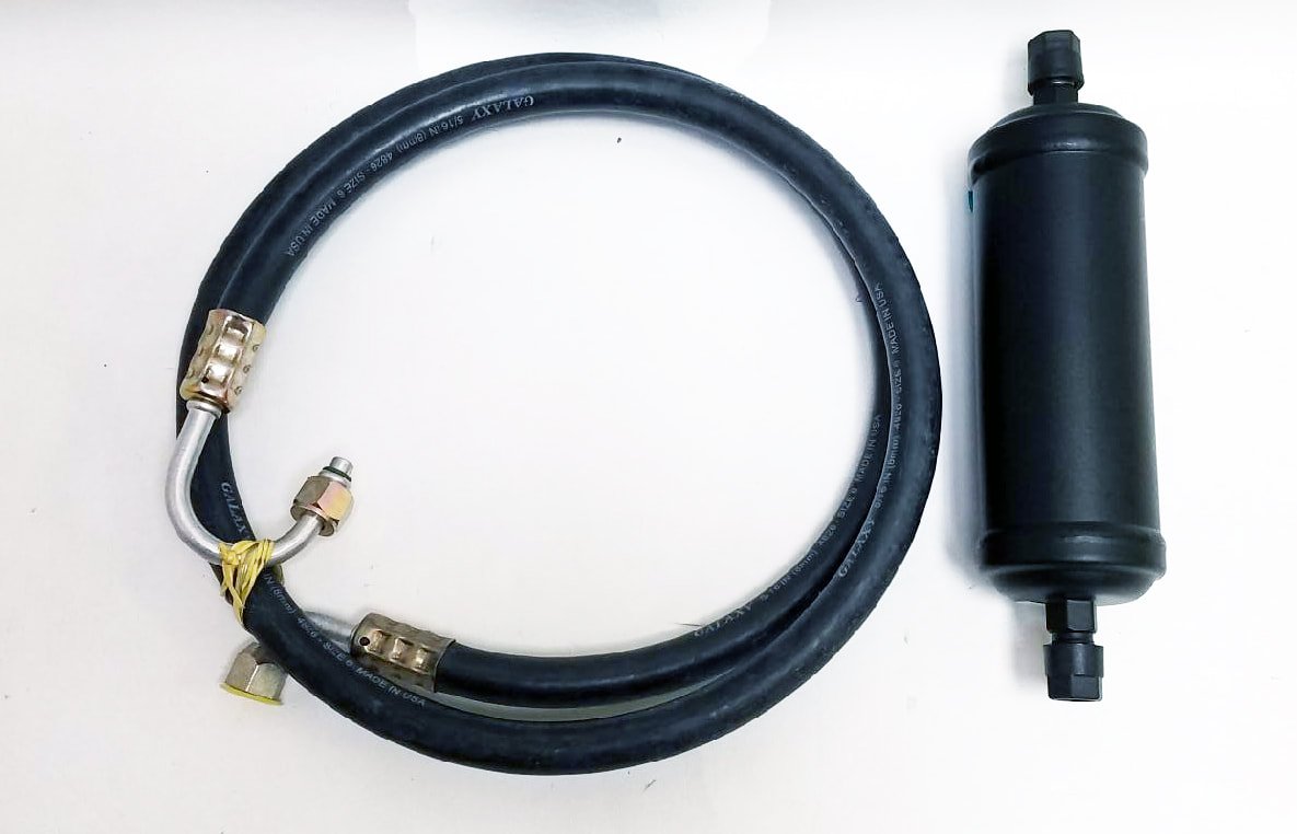 Air conditioning receiver dryer and hose replacement kit for 1963-1973 Studebaker Avanti and Avanti II, Part 1561304K