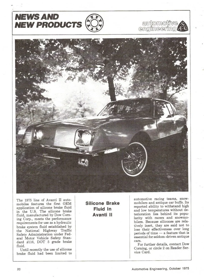 The Silicone Secret: A Guide to Avanti Brake Fluid Conversion and Maintenance