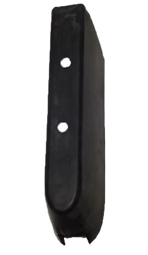 Authentic black rubber rear vertical bumper cushion for 1963-1985 Studebaker Avanti, part 1555925, providing factory-correct protection and fit.