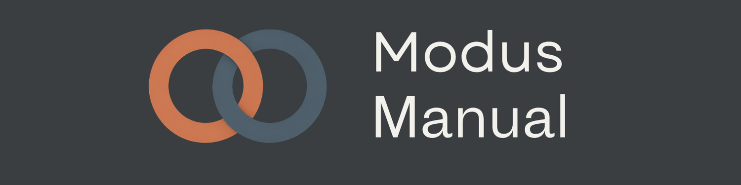 Modus Manual