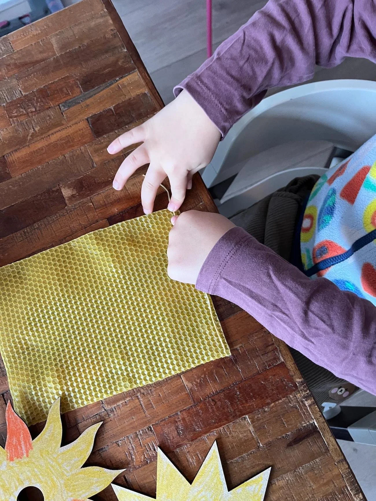 child walking in nature