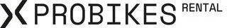 tekst op een bord met het woord 'PROBIKES' en 'RENTAL'