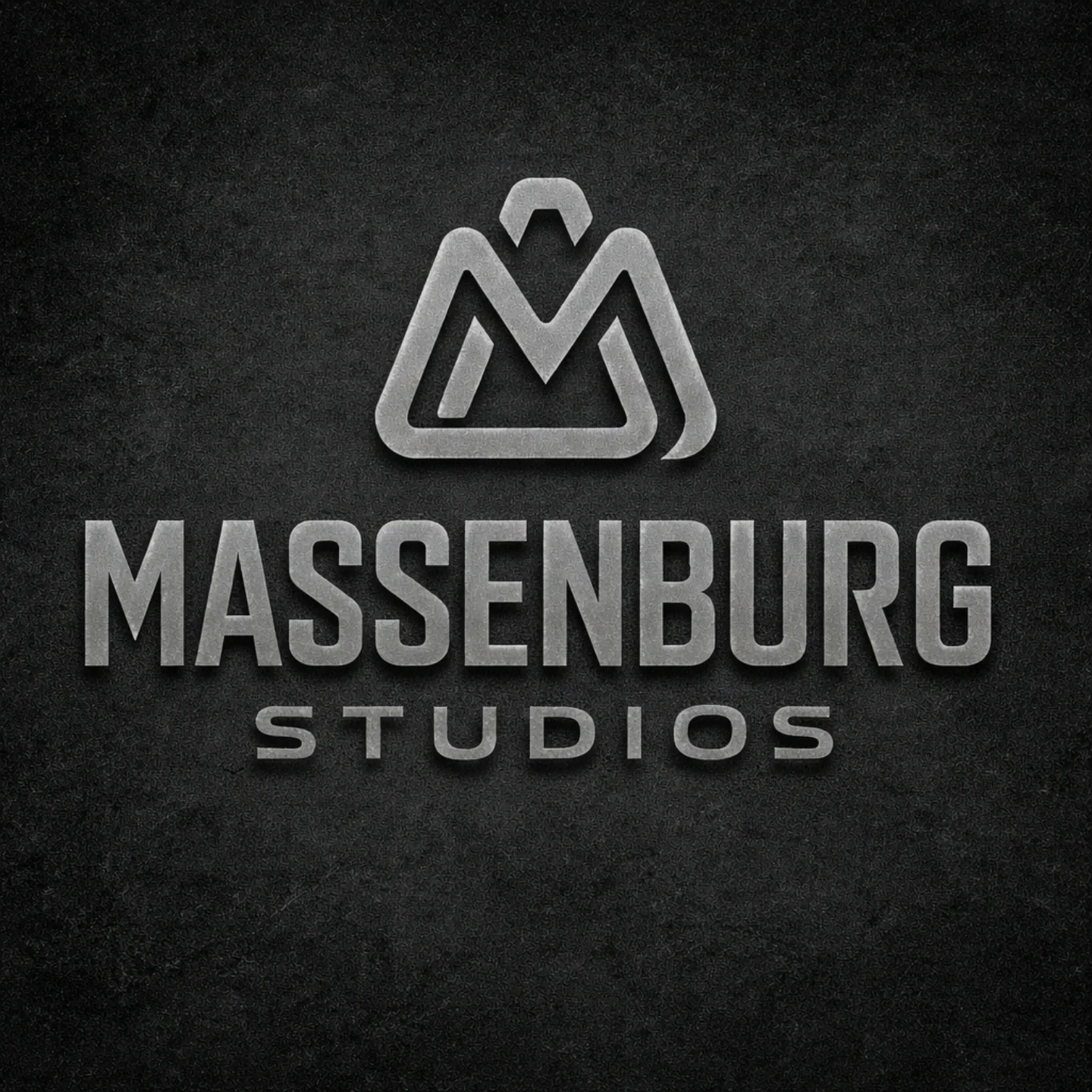Logo for Massenburg Studios featuring a stylized geometric mountain-like icon above the text 'MASSENBURG STUDIOS' on a dark background.