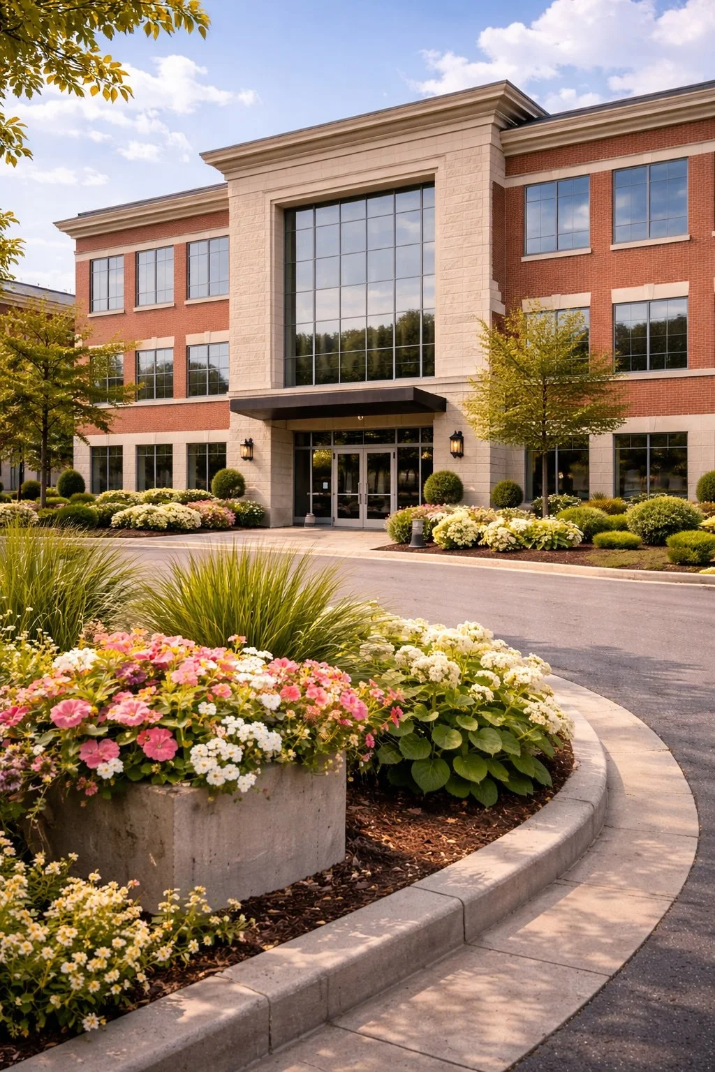 A high-end commercial building in Kentucky, representing the professional advisory and real estate standards at The Avenue.