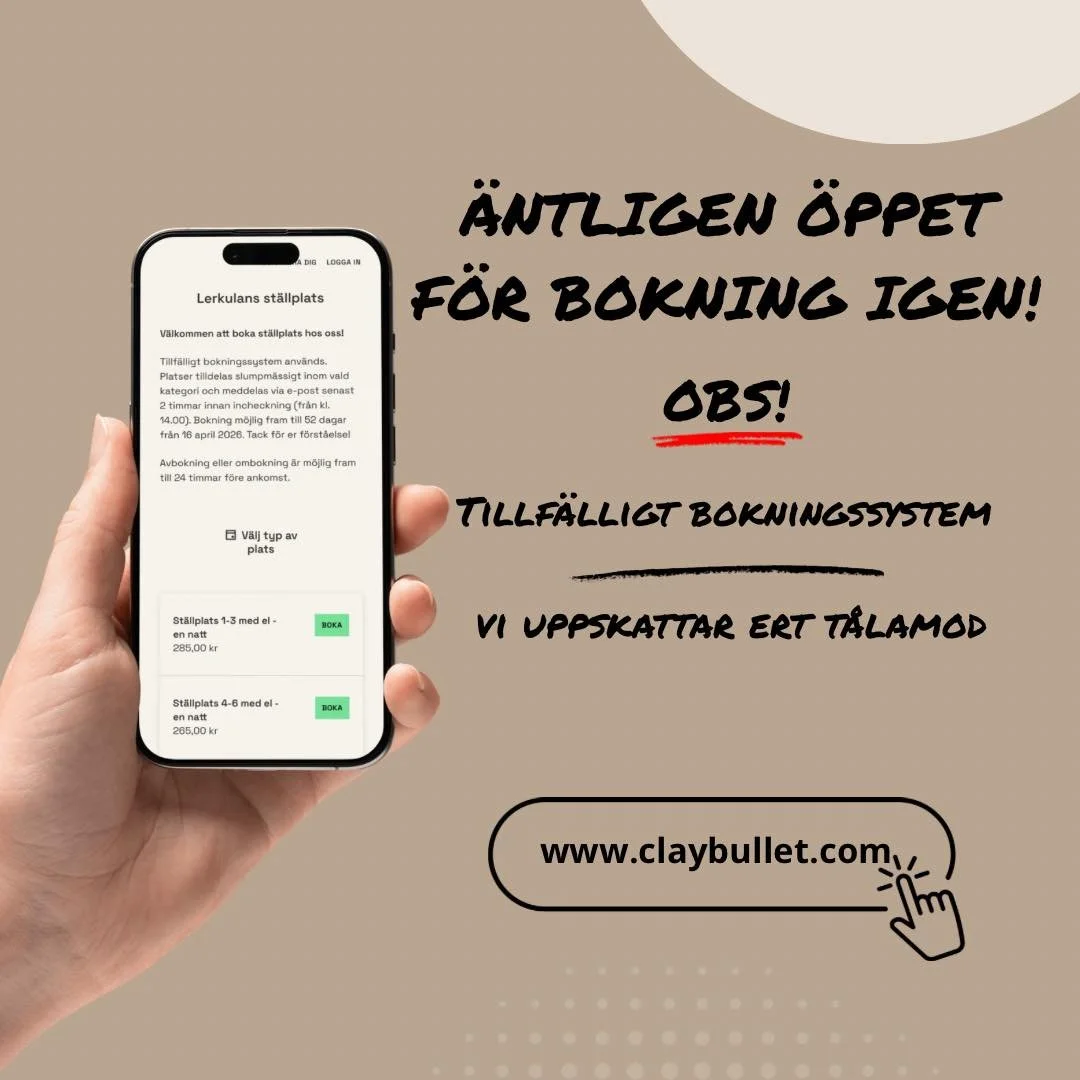 ANG&Aring;ENDE BOKNINGEN 📆

Arbetet med v&aring;rt nya bokningssystem har tyv&auml;rr dragit ut lite mer p&aring; tiden &auml;n planerat. F&ouml;r att &auml;nd&aring; kunna m&ouml;ta efterfr&aring;gan och g&ouml;ra det m&ouml;jligt f&ouml;r er att b