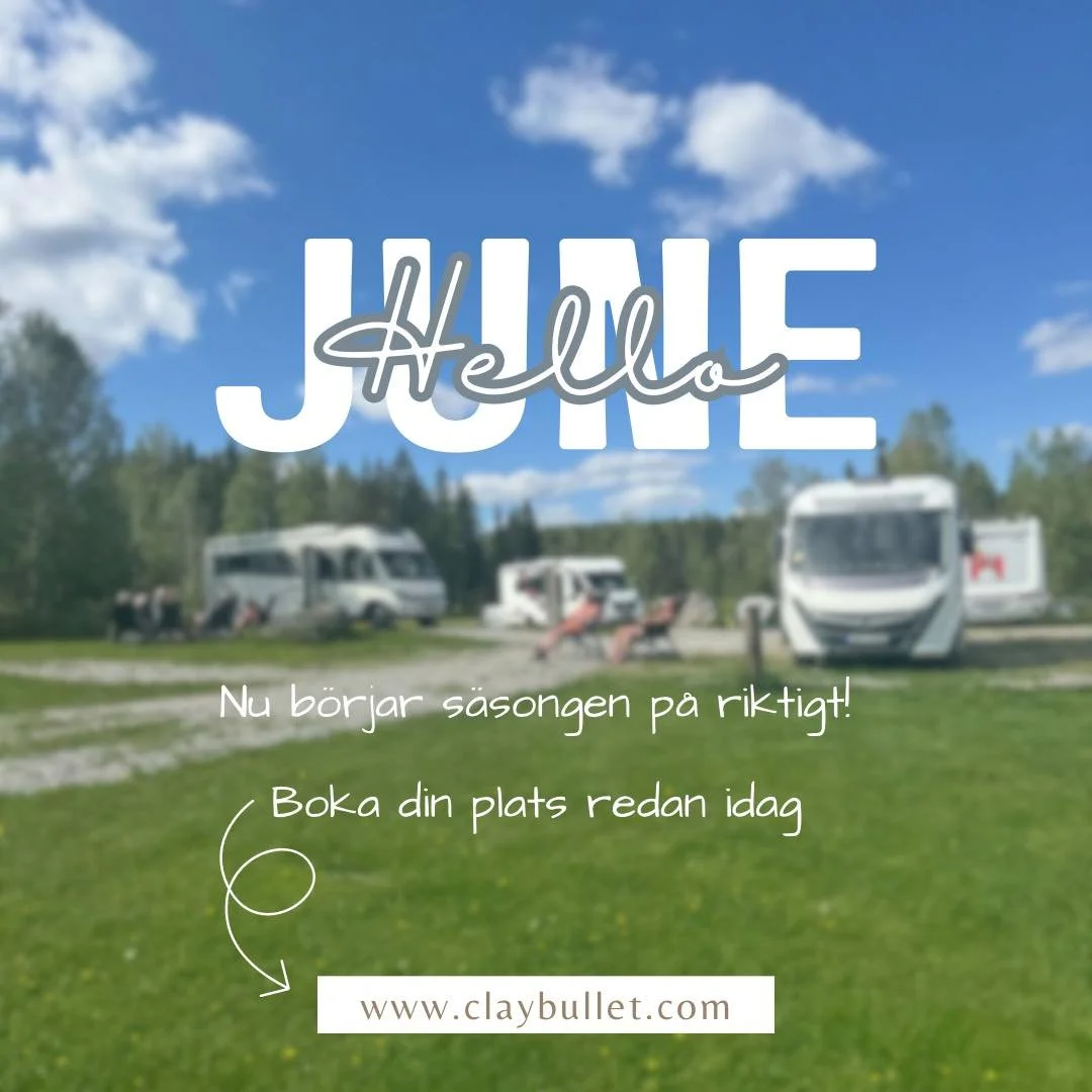 Hej juni! 💛

&Auml;ntligen &auml;r sommaren h&auml;r och vi &auml;r redo att ta emot b&aring;de nya och &aring;terkommande g&auml;ster. Oavsett om du stannar en natt eller flera dagar hoppas vi att du ska trivas hos oss.

Boka g&auml;rna din plats i