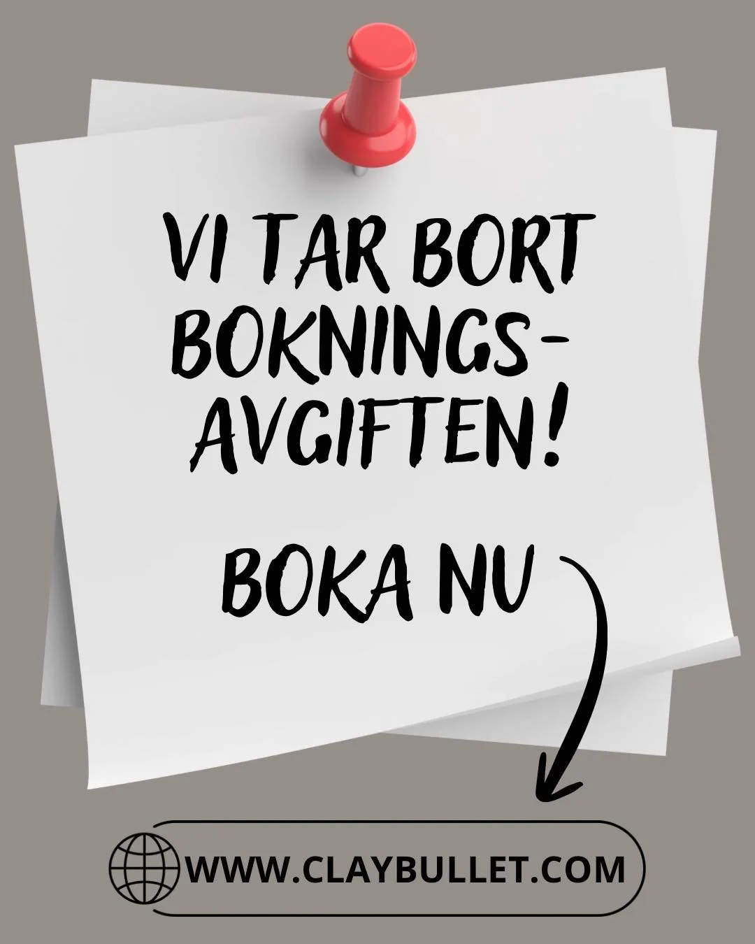 📢 Vi tar bort bokningsavgiften &ndash; och s&auml;nker priserna! 🎉

Vi vill g&ouml;ra det &auml;nnu enklare och billigare att boka en plats hos oss. D&auml;rf&ouml;r tar vi nu bort bokningsavgiften helt och s&auml;nker samtidigt v&aring;ra priser:
