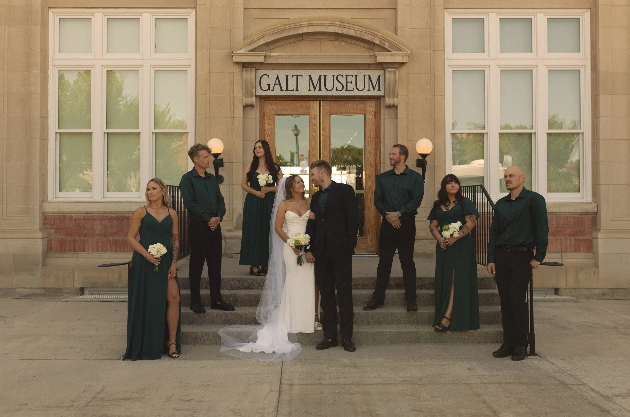 Bridal Party And Couple 