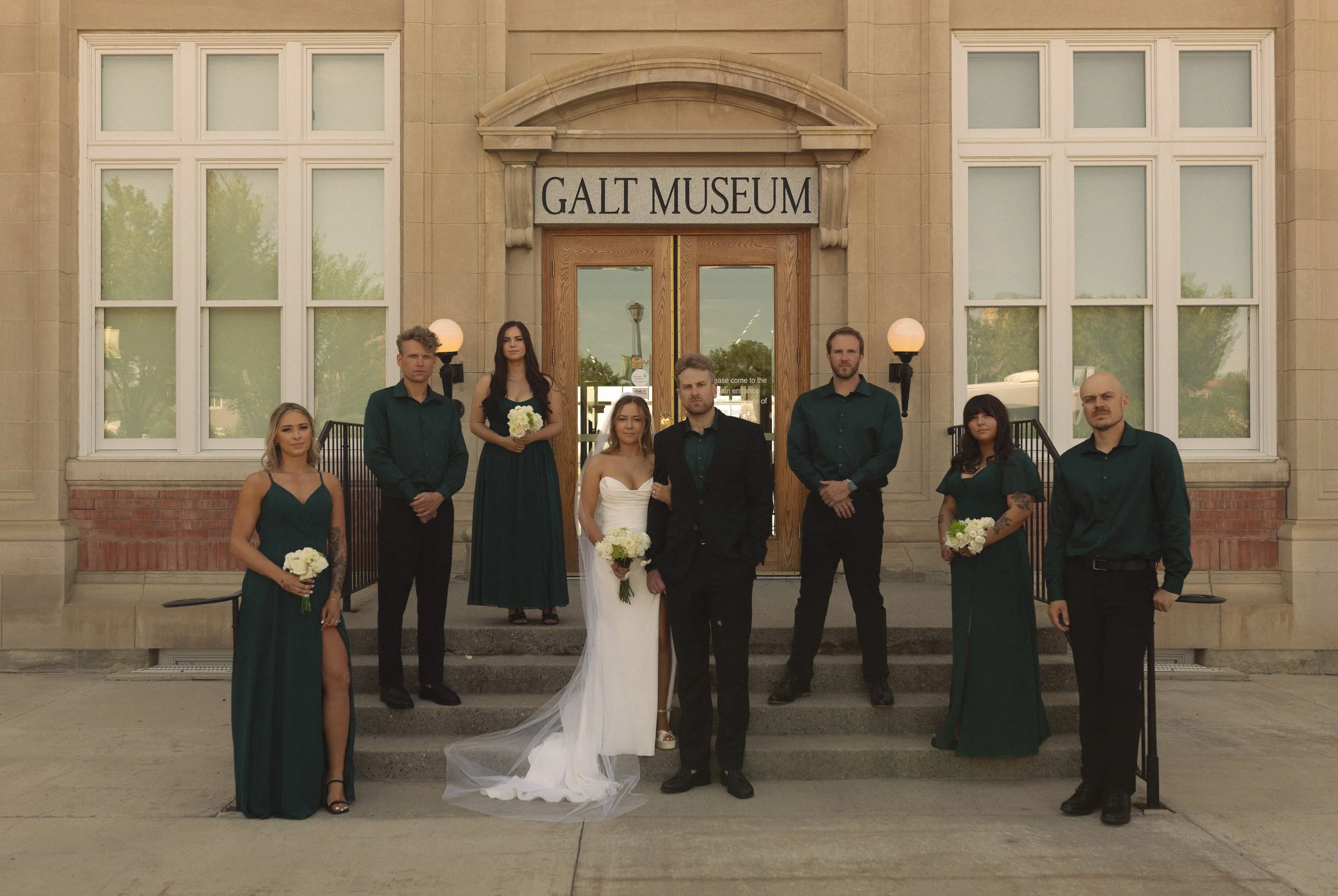 Bridal Party And Couple 