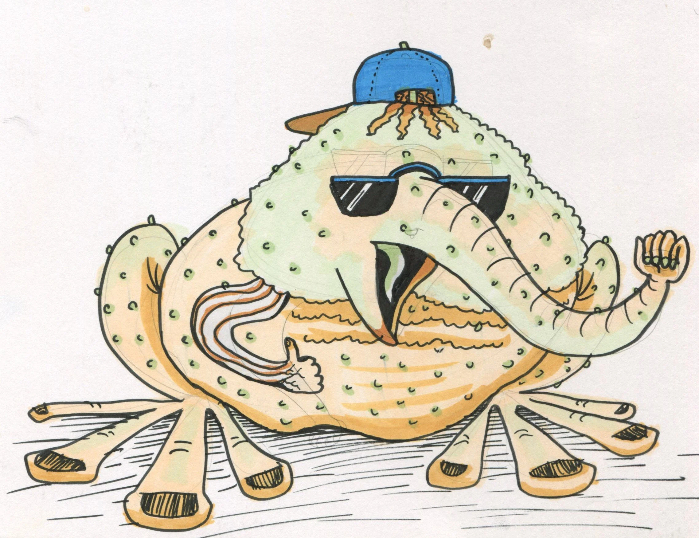 that one time I tried using markers and this showed up as an immediate reaction to the strange medium