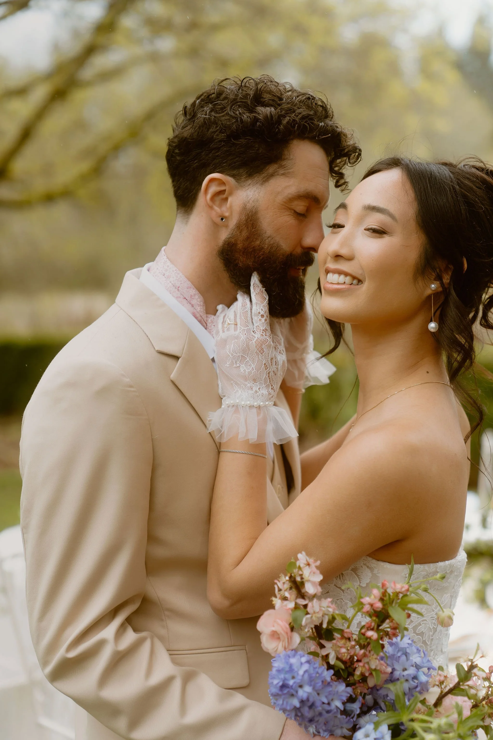 intimate airbnb backyard garden wedding