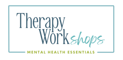 Therapy Works Shops logo with the words 'Mental Health Essentials' underneath.