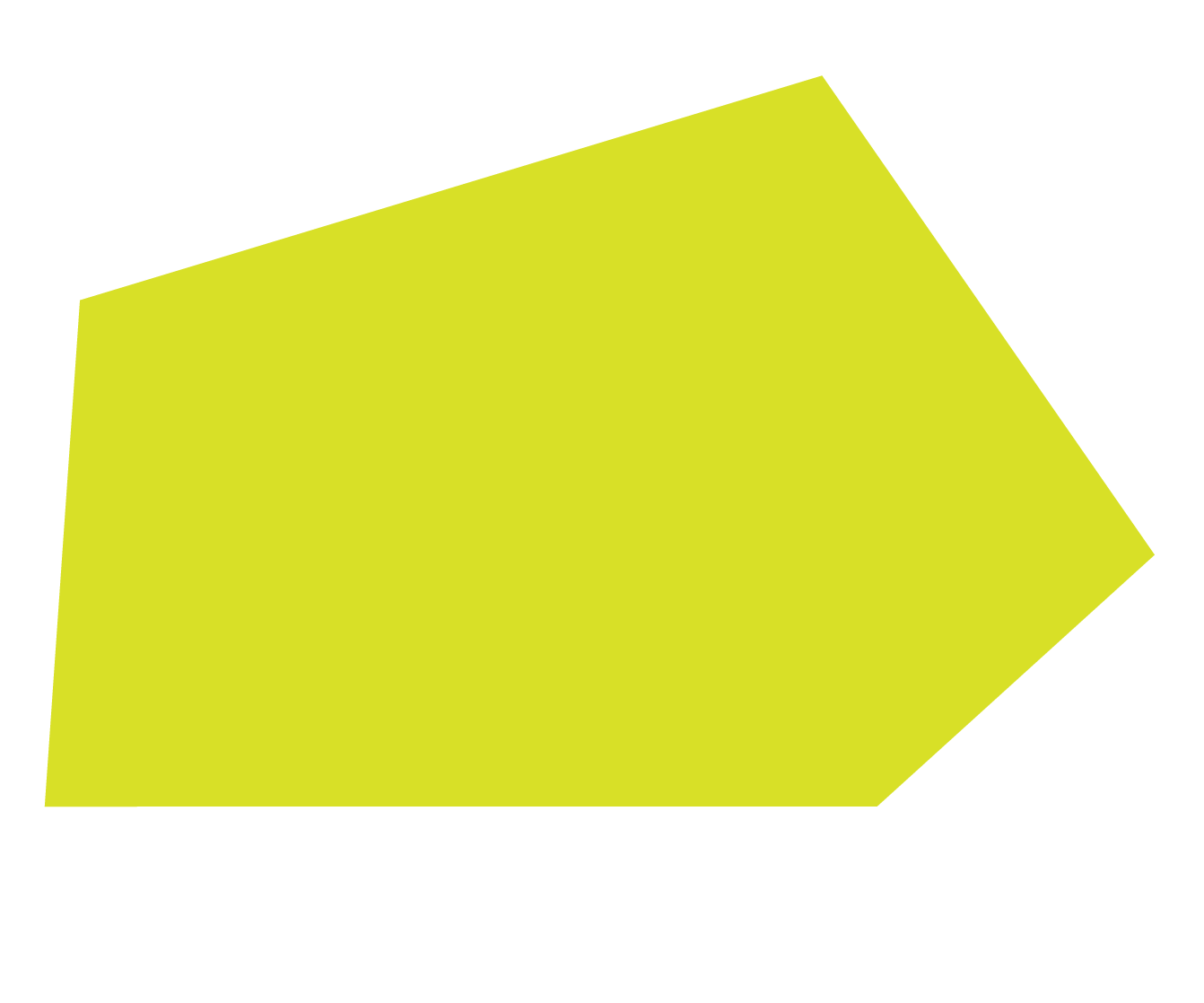 A yellow 3D right-pointing arrow on a black background.