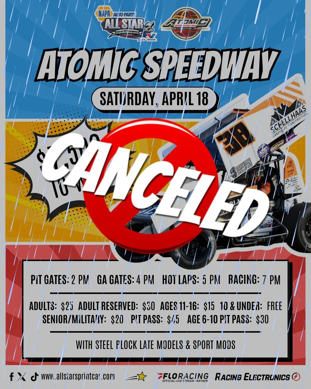 Atomic Speedway Issues Schedule Update Ahead of All Star Circuit of Champions