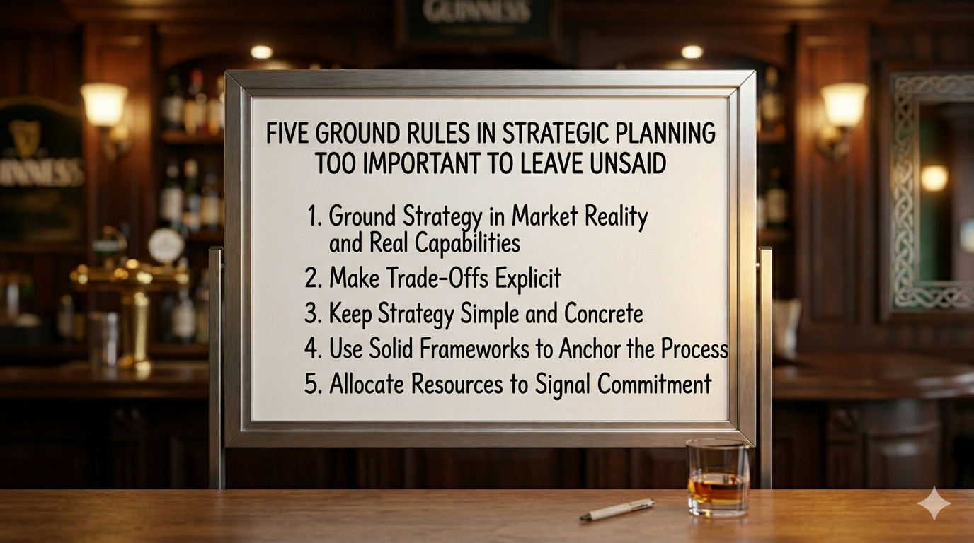 Five Ground Rules in Strategic Planning Too Important to Leave Unsaid