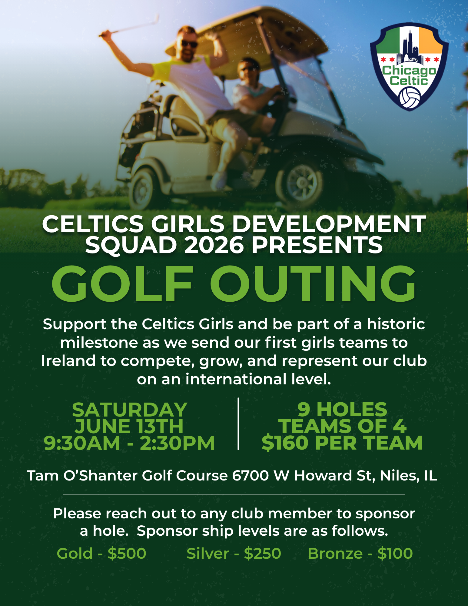 Girls Development Squad 2026 Golf Outing