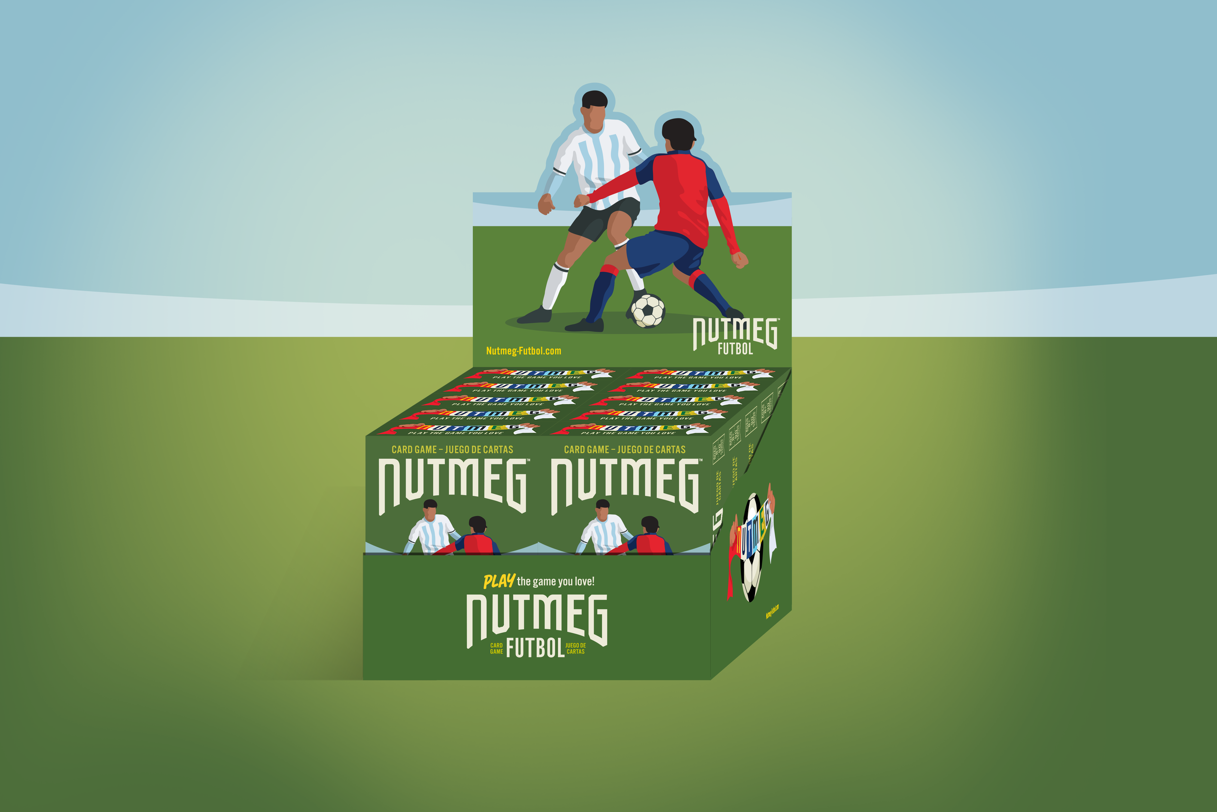 NUTMEG FUTBOL Card Game Keeper Box 10 Pack