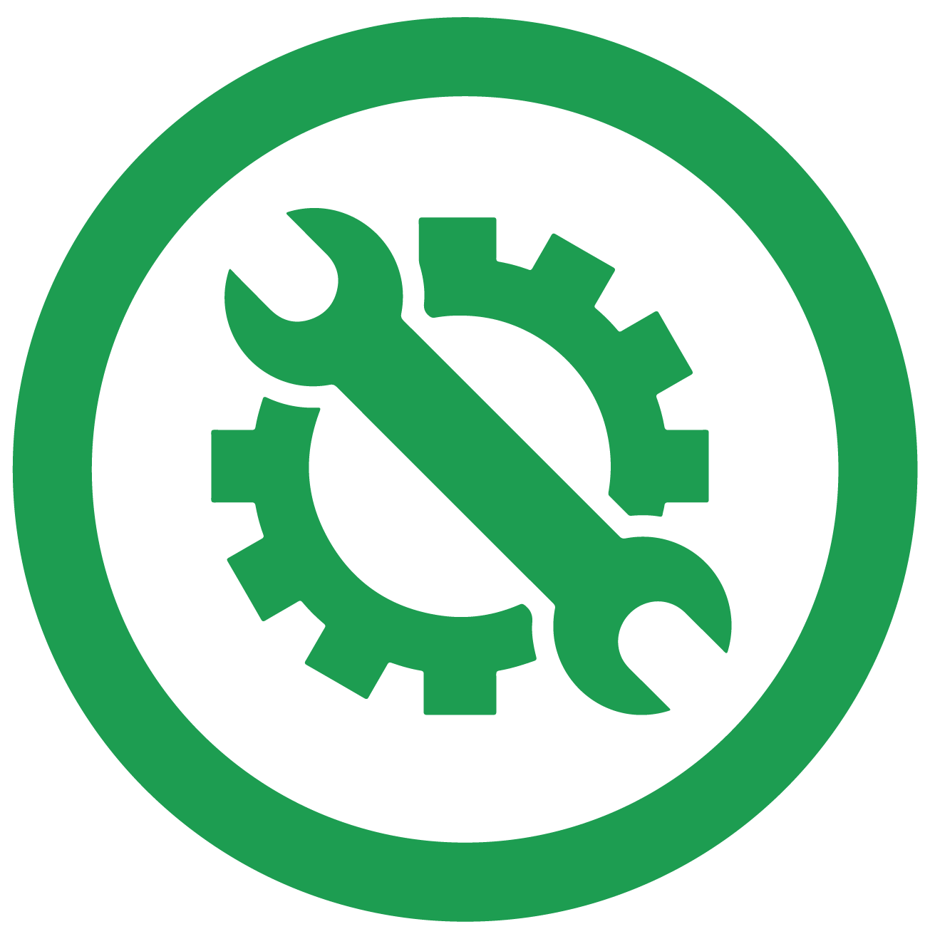 Geometric drawing of an outline square with sections divided by vertical, horizontal, and circle lines.