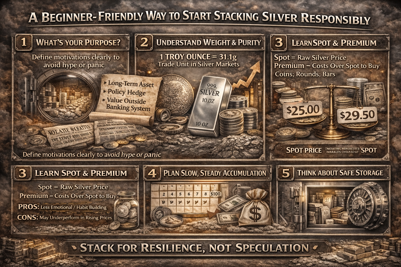 A beginner-friendly way to start stacking silver responsibly