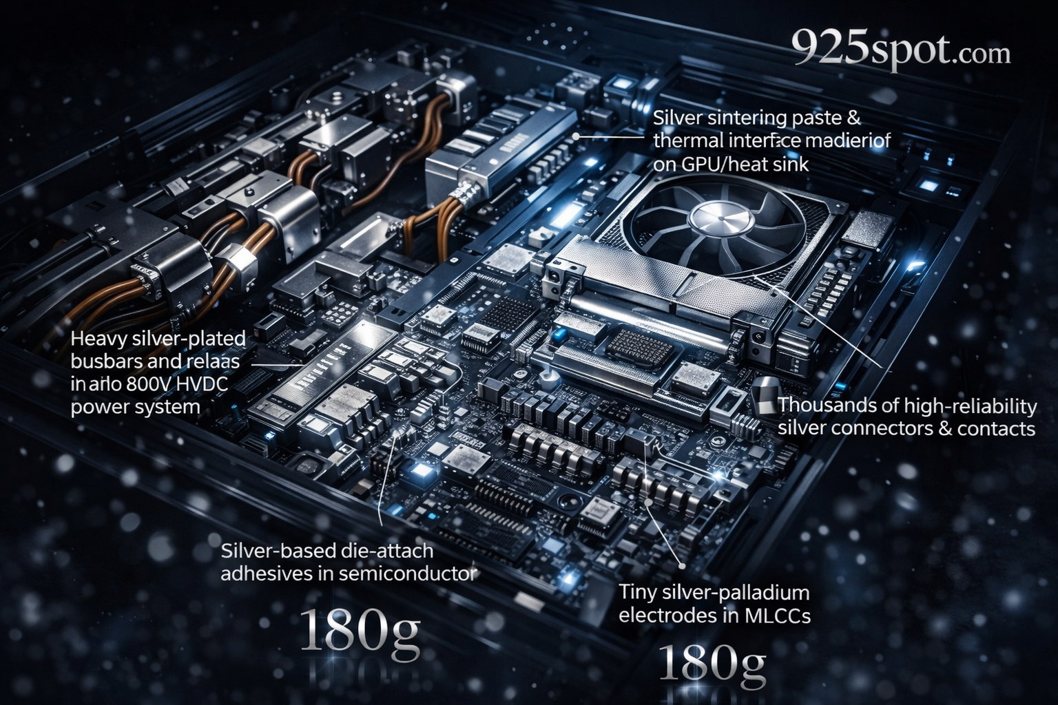 How Much Silver Is in an AI Server in 2026? 180g Loadings Breakdown