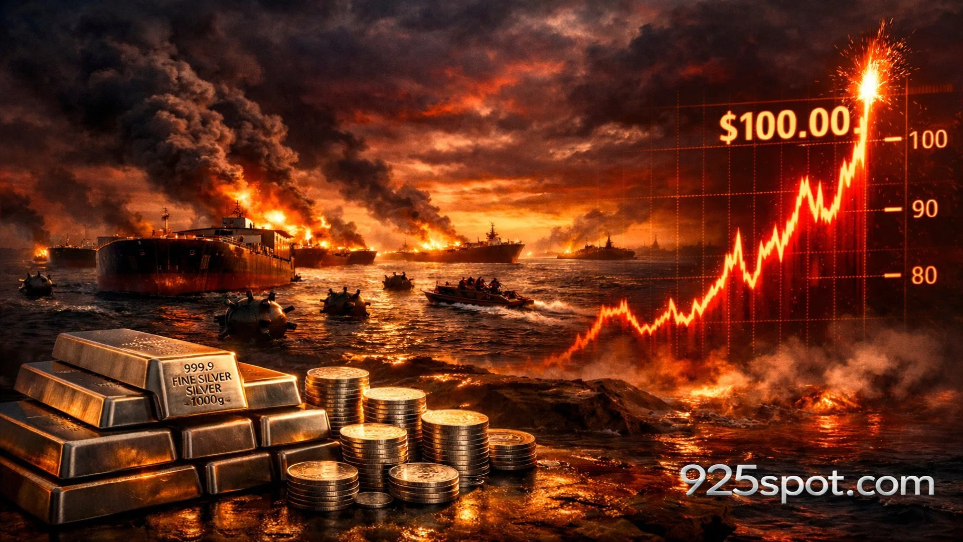 Iran War 2026: Hormuz Blockade, Oil Shock &amp; Silver Missile Burn