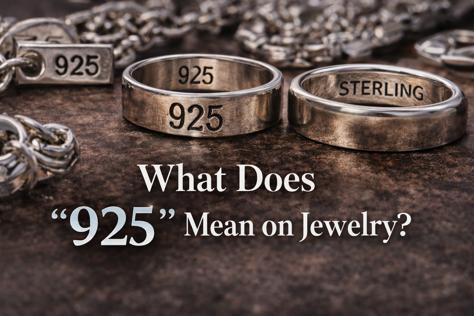 What does 925 mean on jewelry? Learn how sterling silver hallmarks work, what they guarantee, and how to spot fake 925 silver markings.