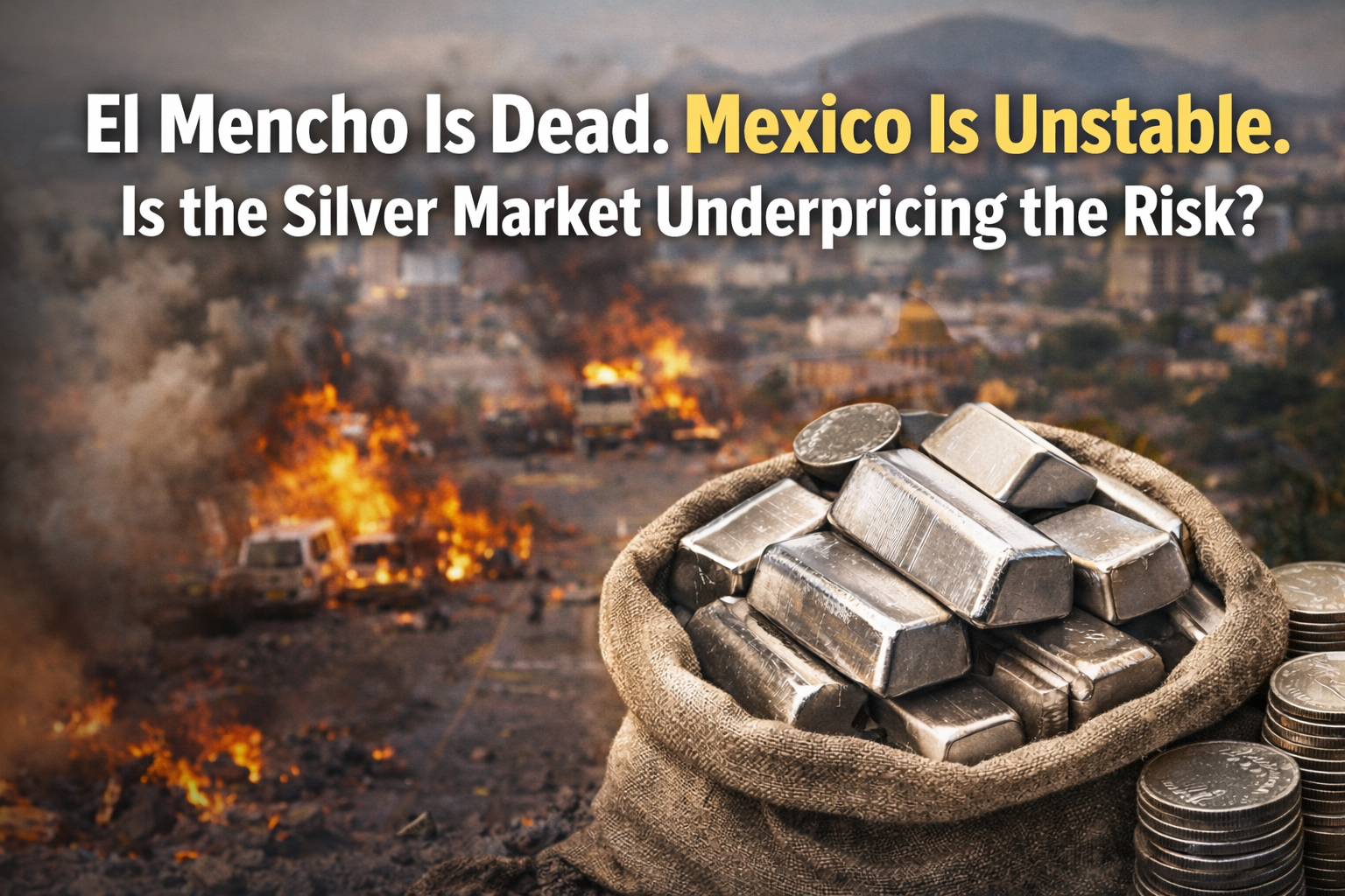 El Mencho killed in Mexico cartel operation sparks instability concerns as investors question silver market risk and potential price volatility in 2026.