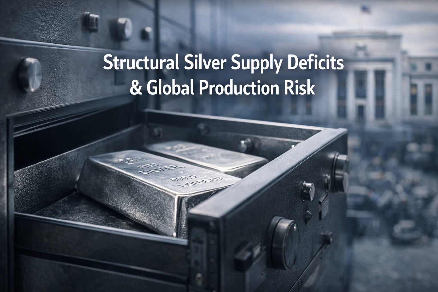 Structural Silver Supply Deficits 2026: Global production risk, concentrated mine output, and recurring supply imbalances shaping the long-term silver market outlook.