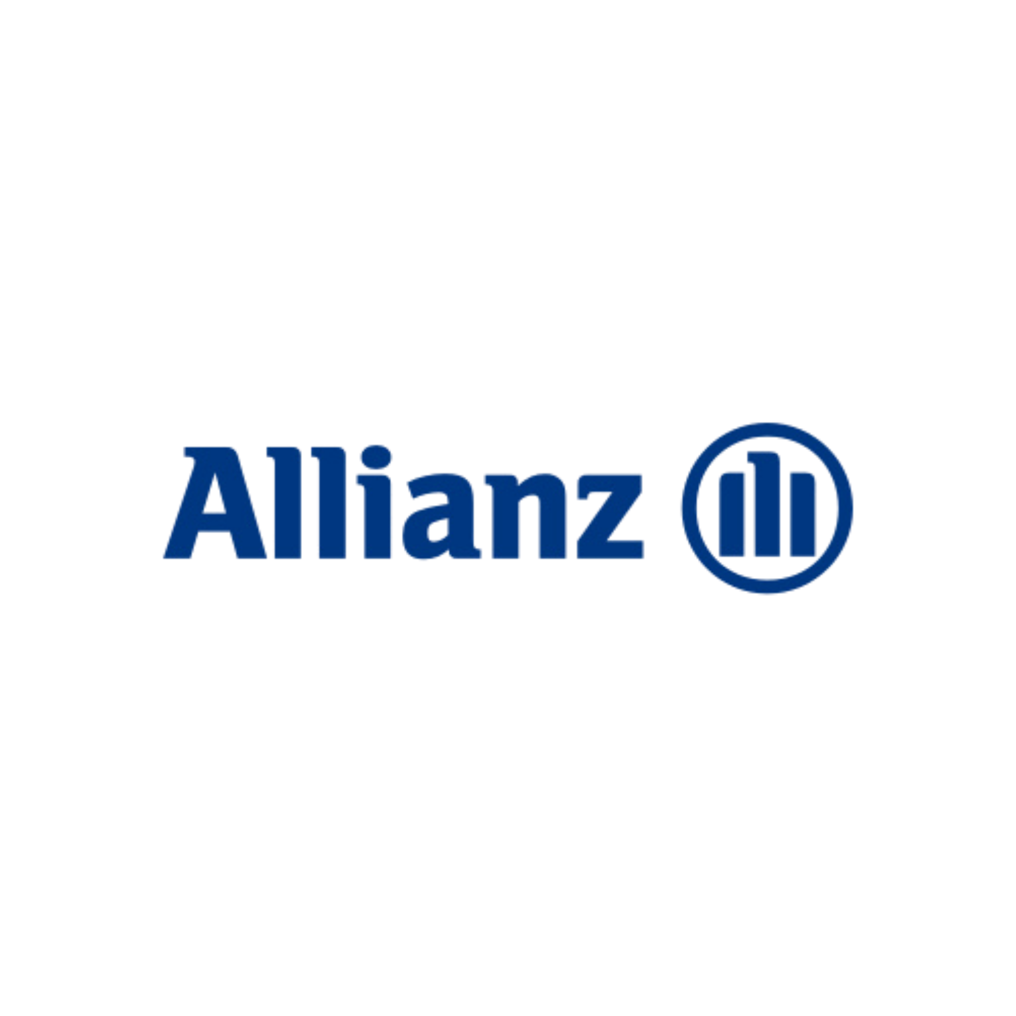 Black background with the blue Allianz logo and text.