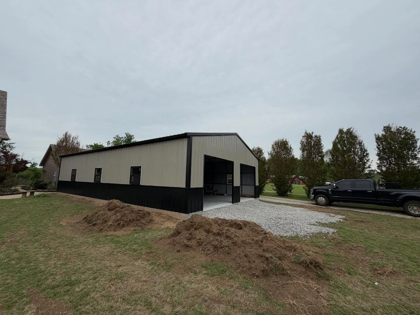 This one is a 30x40x10 structure set up for both function and flexibility:
✔️ (5) 36x36 windows for plenty of natural light
✔️ (3) 10x8 garage door frame-outs
✔️ Built to fit exactly what the customer needs

Whether you&rsquo;re needing a shop, stora