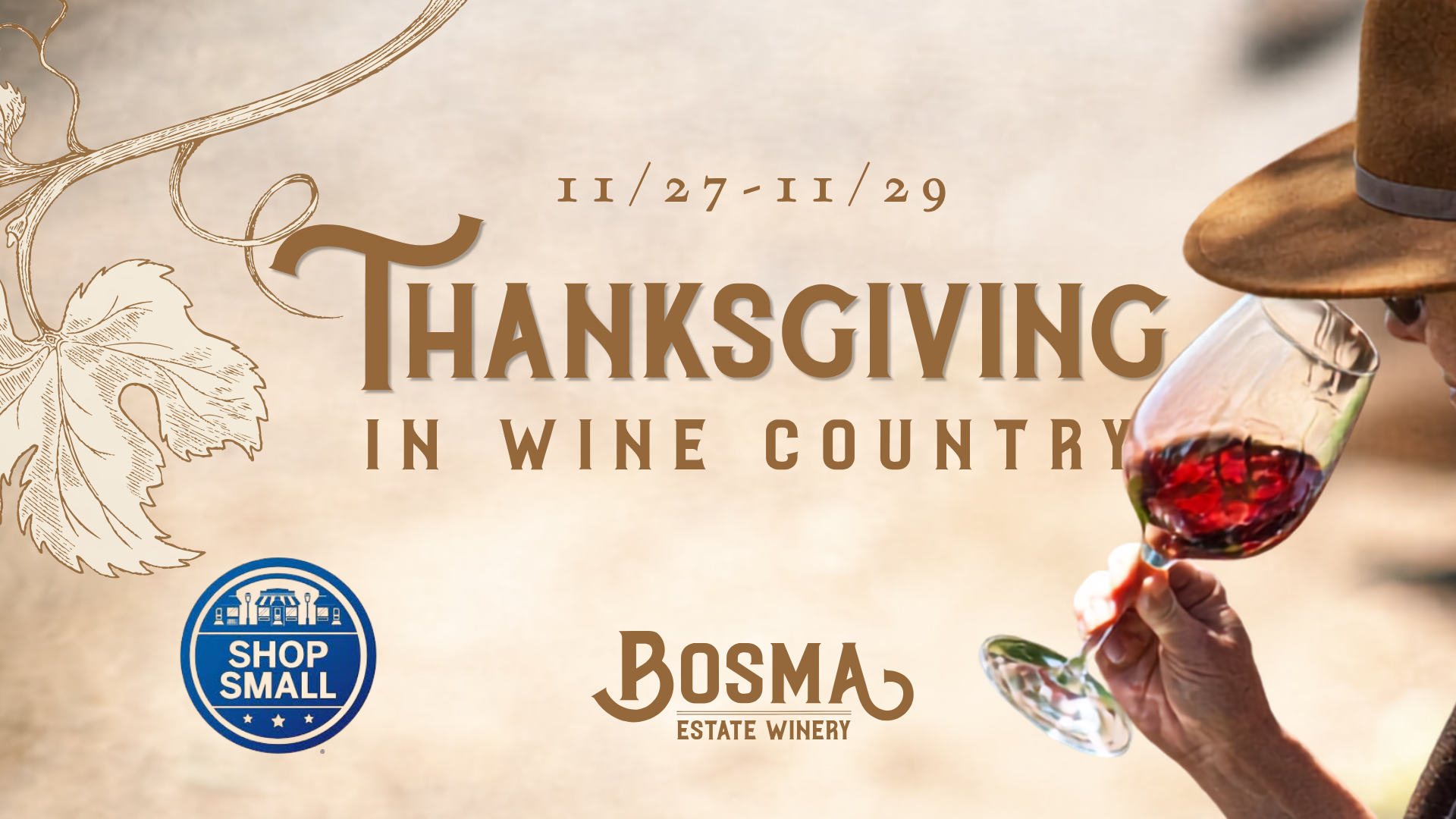 Thanksgiving in Wine Country at Bosma