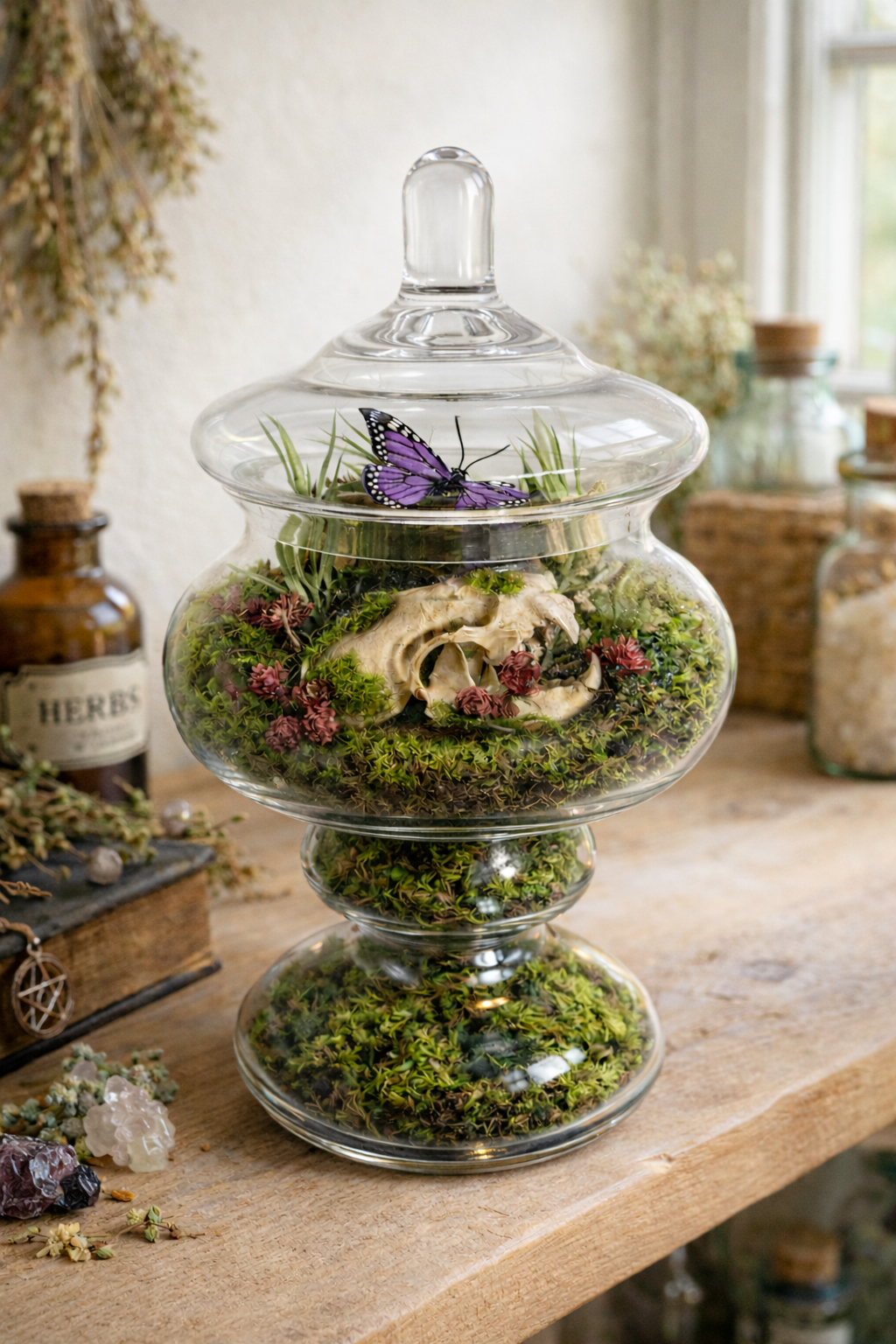 Skull Terrarium: Mink Skull