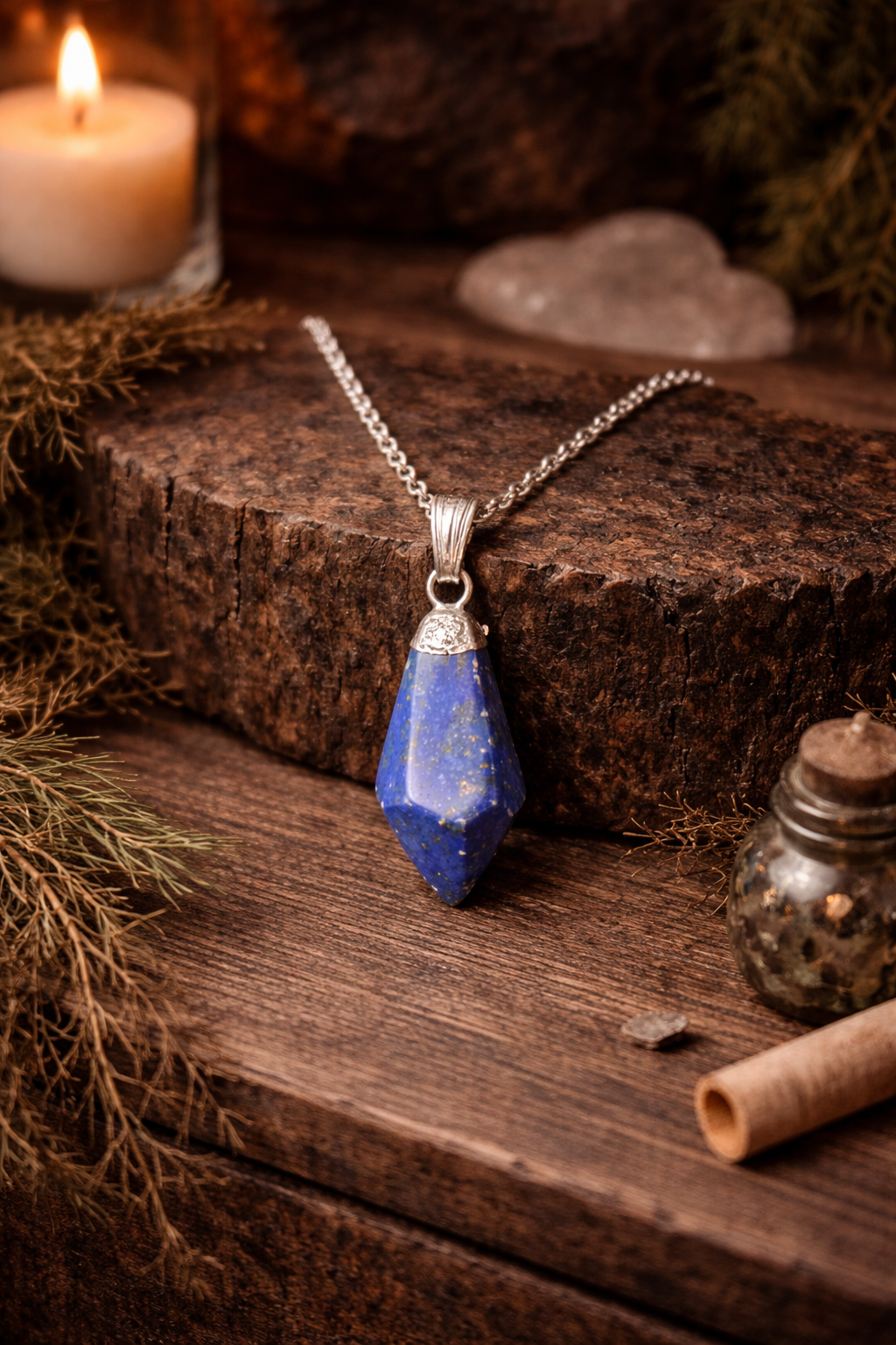 Lapis Lazuli Sterling Silver Pendant